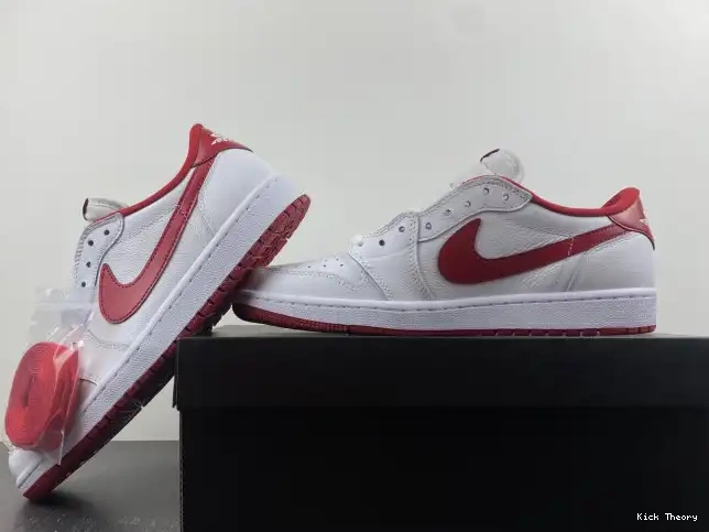 Kicked Out Shoe Store White 1 Retro 705329-101 Varsity Low Jordan Red 0616